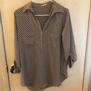 Flowy, lightweight, polka dot blouse